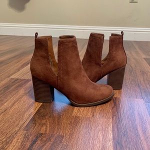 Brown Booties - Like New!